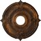 Ekena Millwork Attica Ceiling Medallion (Fits Canopies up to 5"), Hand-Painted Rust, 18"OD x 4"ID x 5/8"P CM18ATRUS - alternate 1